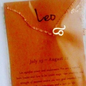 Zodiac Charm And Chain Leo